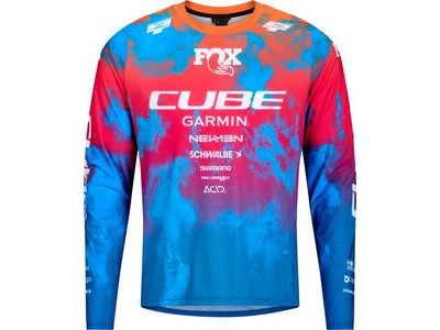 CUBE Mtb Jersey X Actionteam L/s Blue/pink/orange