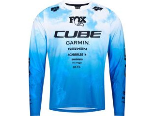 CUBE Mtb Jersey X Actionteam L/s Topas Blue 