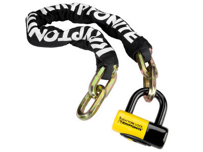 KRYPTONITE New York Fahgettaboudit chain and chain and NY disc lock 100 cm