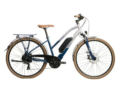 RALEIGH Array Open Electric Hybrid Bike Silver/Blue