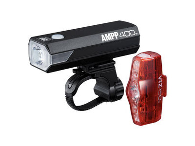 CATEYE Ampp 400 / Viz 150 Bike Light Set