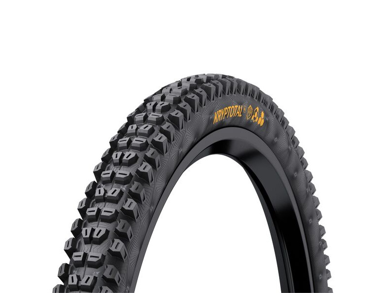 CONTINENTAL Kryptotal Rear Downhill Tyre - Supersoft Compound Foldable Black & Black 27.5x2.40" click to zoom image