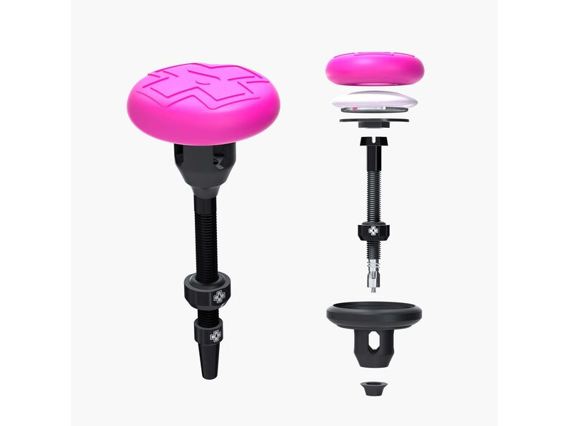 MUC-OFF Tubeless Tag Holder & 44mm Valve Kit click to zoom image