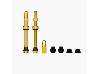 MUC-OFF Tubeless Valves V2 44mm Gold click to zoom image