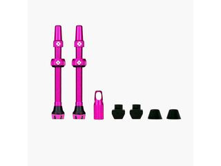 MUC-OFF Tubeless Valves V2 44mm Pink click to zoom image